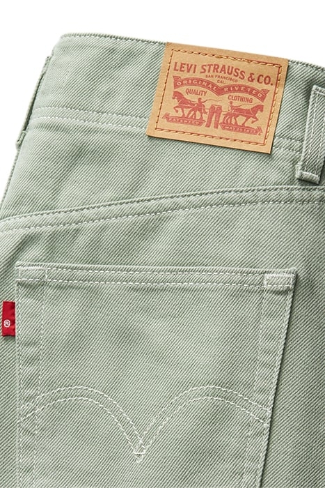 HIGH WAISTED DENIM SHORT IN GREEN 5