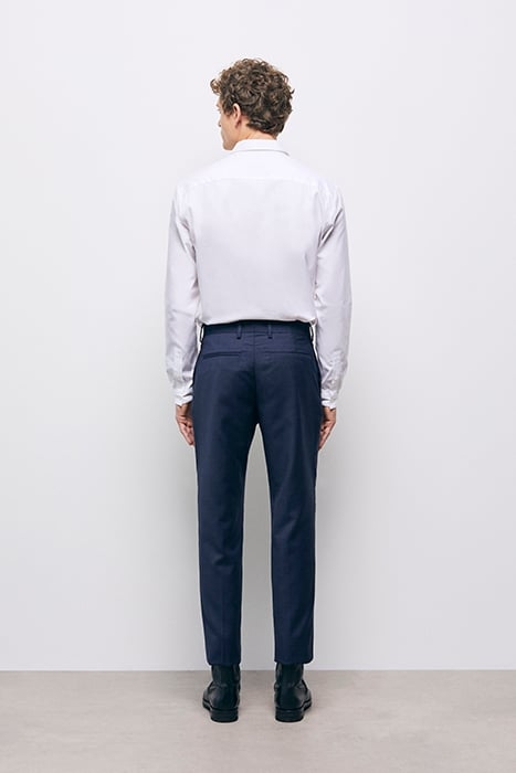 PANTALON COSTUME MOTIF MICRO PIED DE POULE NAVY 3