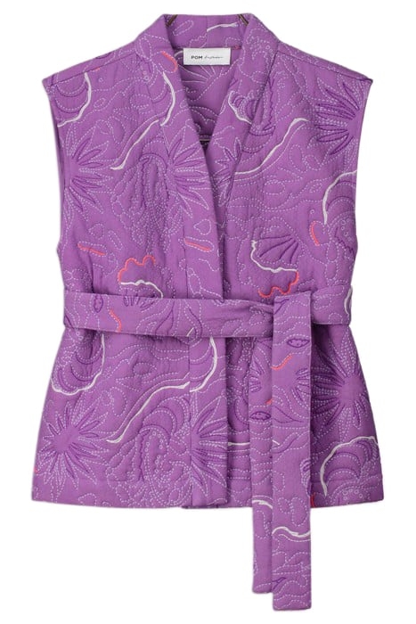 GILET - QUILTED PURPLE PURPLE 3