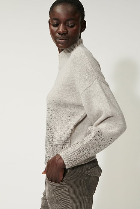 METALLIC PRINT SWEATER STONE 4