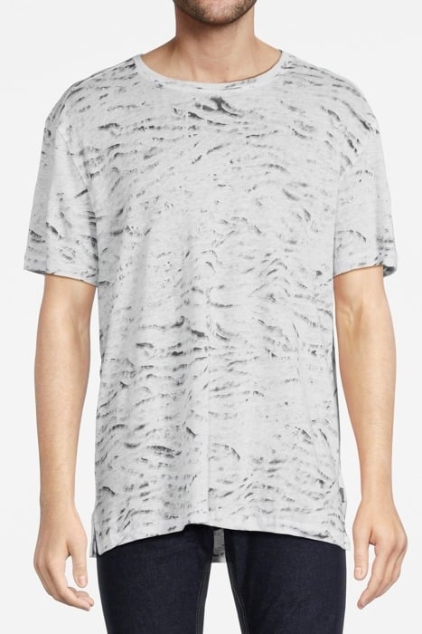 WARDS SS WATERCOLOR ZEBRA PRINT LINEN CR WHITE 1