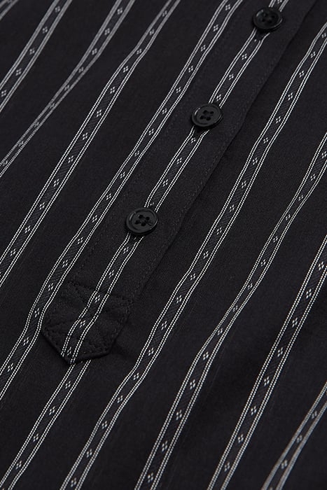 CHEMISE A COL TUNISIEN BLACK 2