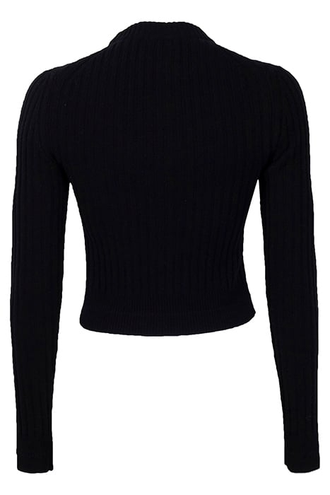 WOOL RIB SWEATER BLACK 2