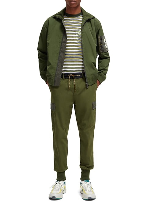 SEASONAL - CONTRAST TRIMMED CARGO JOGGER FIELD GREEN 3
