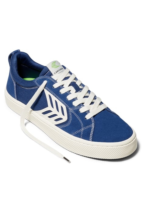 UNISEX CATIBA PRO SKATE BLUE SUEDE AND CANVAS SNEAKER 2