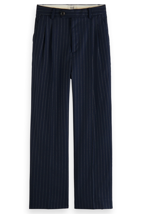 FRONT PLEAT PINSTRIPE BOYFRIEND PANT NIGHT PINSTRIPE 4
