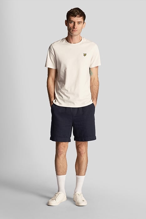 COTTON LINEN SHORT DARK NAVY 1