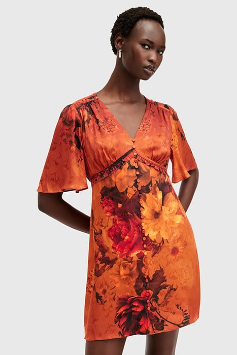 TIAN DRESS ADELA BURNT ORANGE 5