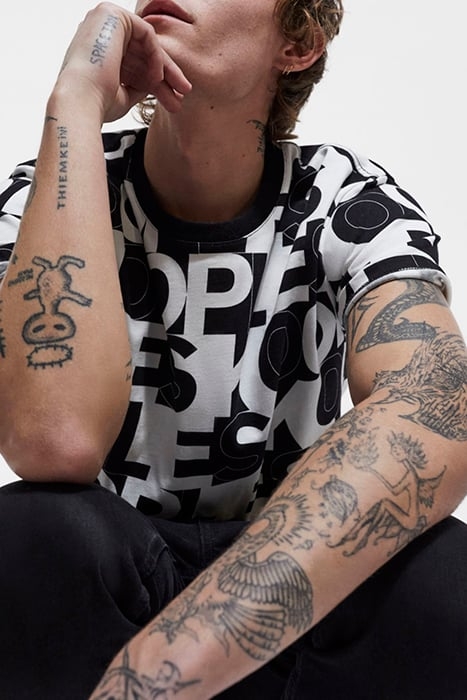 T SHIRT MONOGRAMME BLACK / WHITE 6