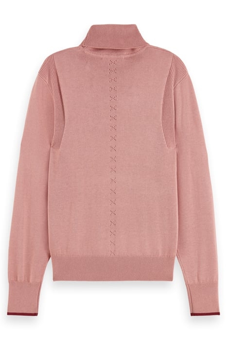 ROLL NECK PULLOVER DUSTY ROSE 5