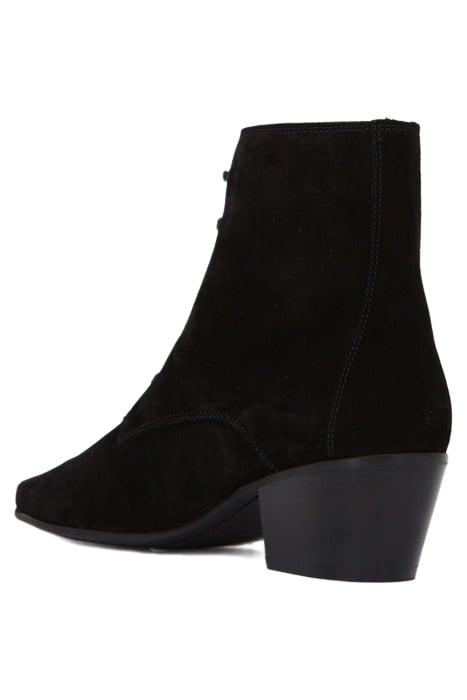 BOTTINES EN CUIR SUEDE BLACK 2