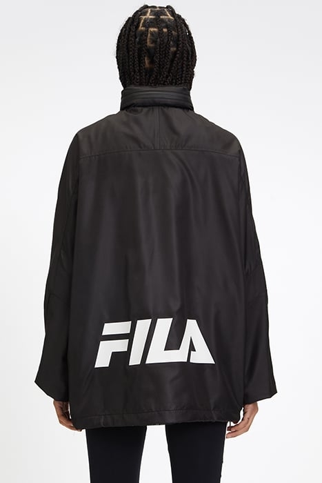 K-WAY WITH SEAM DETAILS AND LOGO ON THE BACK BLACK 2