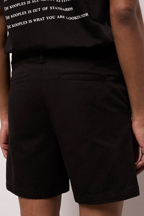 SHORT EN COTON NOIR BLACK 5