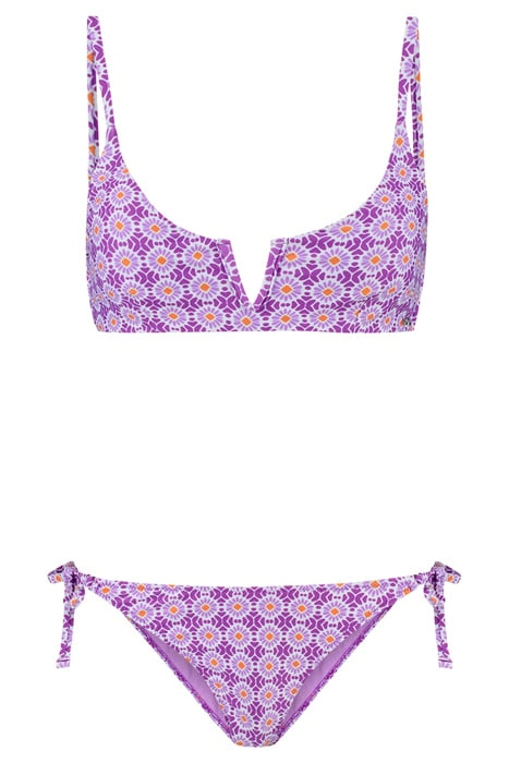 LADIES LEAH BIKINI SET PORTO TILE SUMMER PURPLE TILE 4