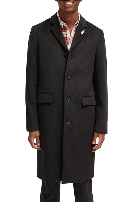 CLASSIC WOOL BLEND OVERCOAT CHARCOAL MELANGE 6