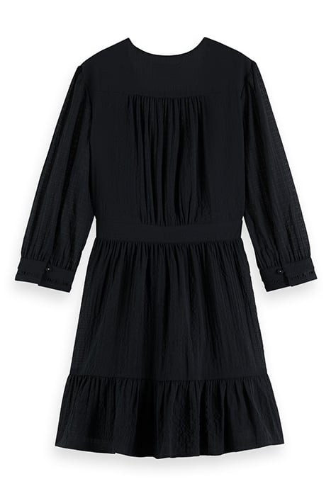 WRAP MINI DRESS BLACK 5