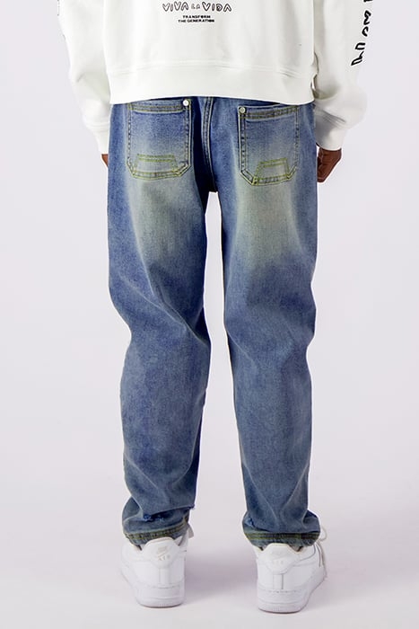STRAIGHT FIT DENIM BLUE 2
