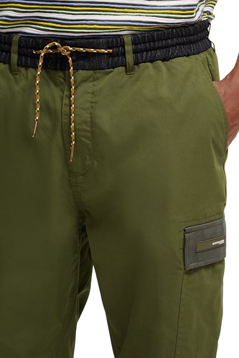 SEASONAL - CONTRAST TRIMMED CARGO JOGGER FIELD GREEN 8