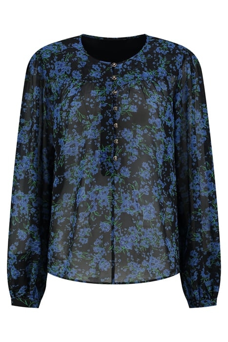 REMI BLOUSE CAMELIA FLOWER BLUE 2