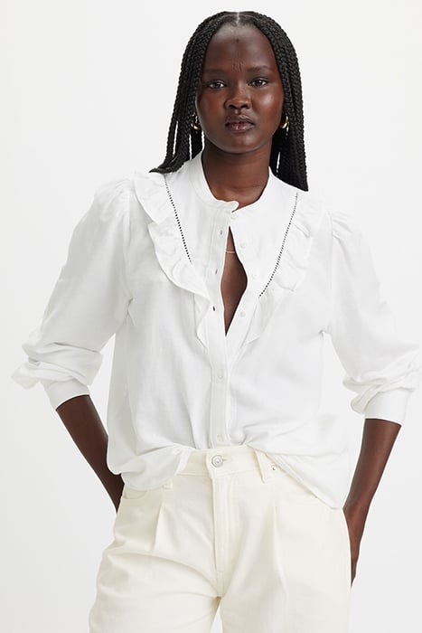 CARINNA BUTTON-DOWN SHIRT BEIGE 4