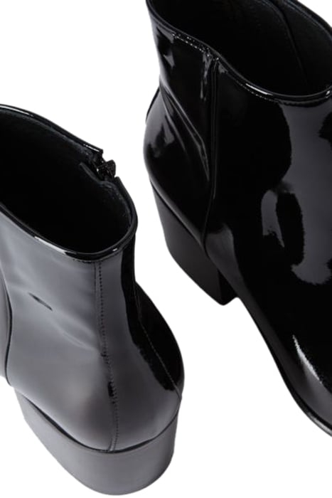 BOTTINES EN CUIR VINYLE AVEC ZIP INTERIEUR BLACK 6