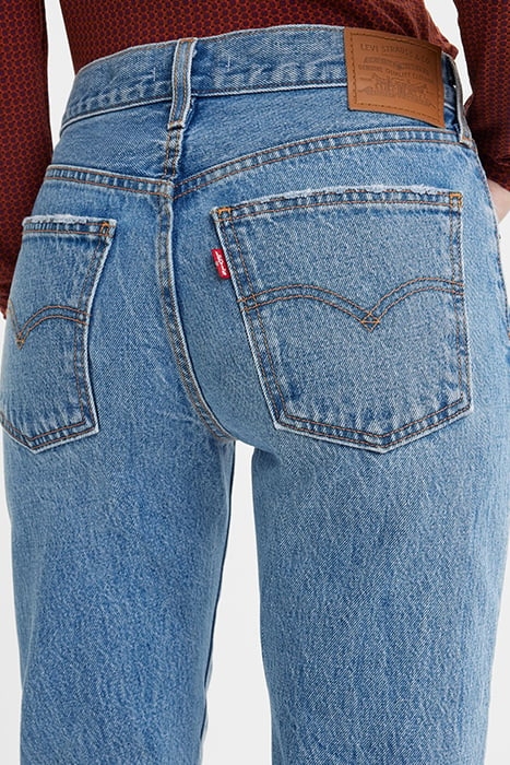 MIDDY STRAIGHT JEANS RED 7