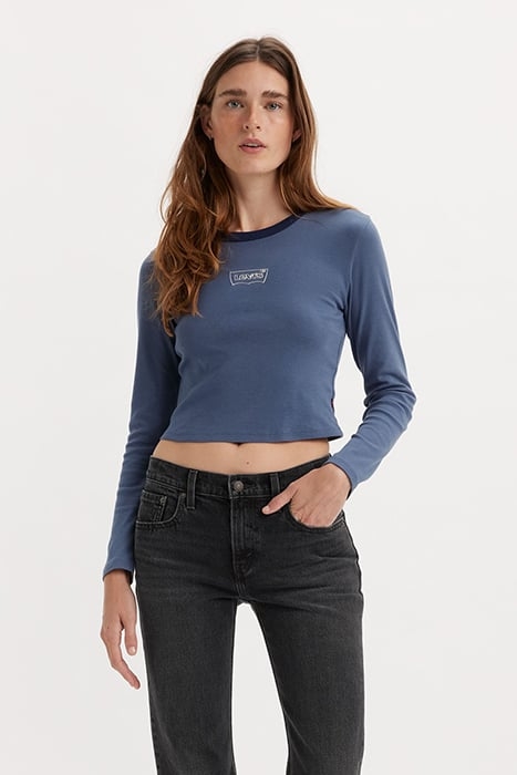 GRAPHIC LONG-SLEEVED TOP BLUE 1