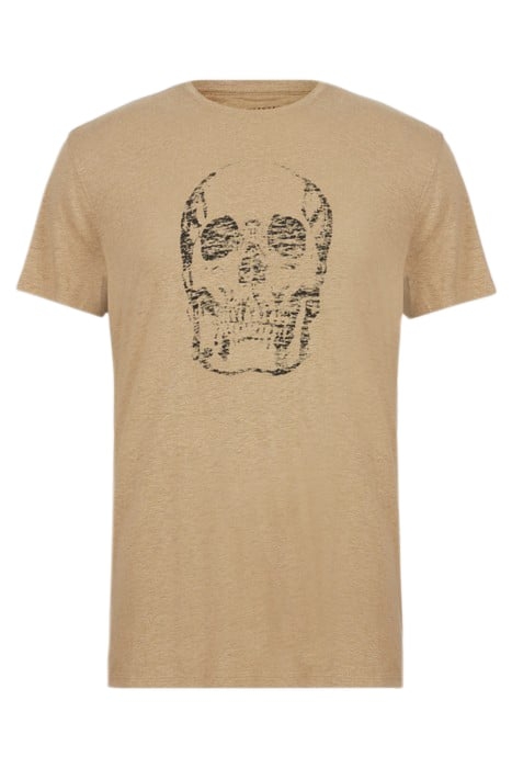 SS CREW TEE - SKULL DRY FIG 2