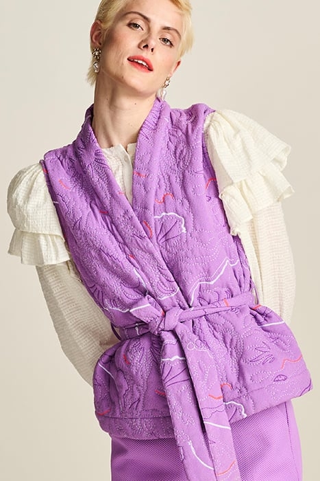 GILET - QUILTED PURPLE PURPLE 1