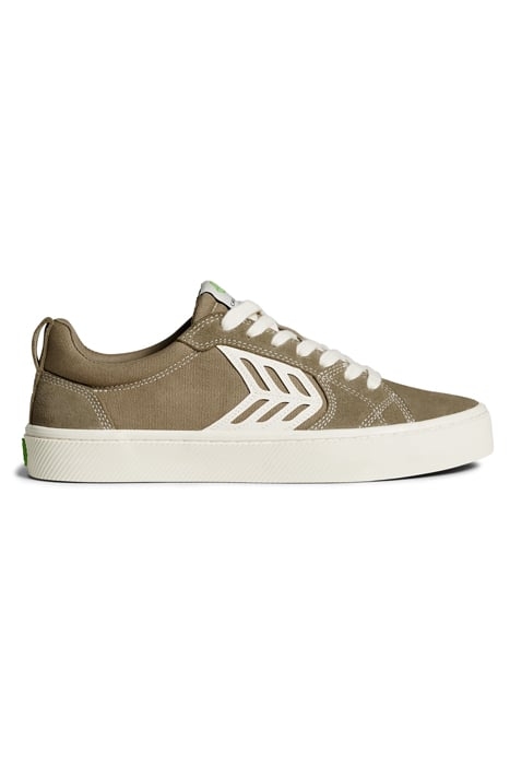 CATIBA PRO SKATE BURNT SAND SUEDE AND CANVAS SNEAKER 1