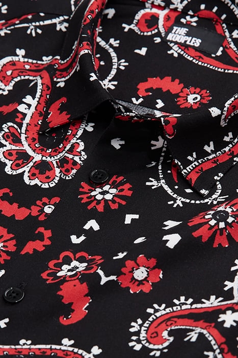 CHEMISE A MANCHES LONGUES COL CLASSIQUE BLACK - RED 2