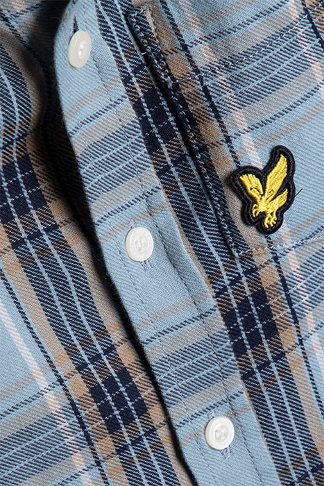 BUTTON DOWN CHECK SHIRT SLATE BLUE 3