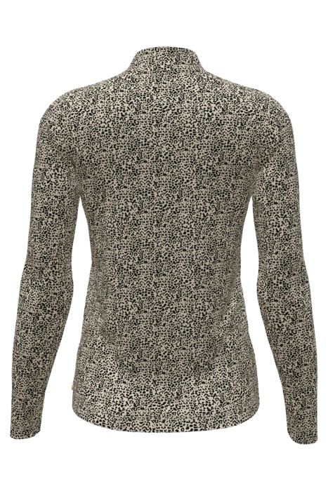 ALL OVER PRINTED MOCKNECK LONG SLEEVED SHIRT LEOPARD SPOT 5