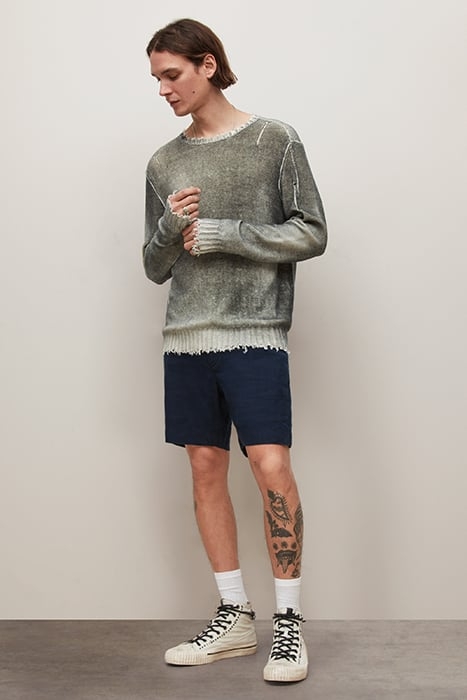 JOHNNY FLAT FRONT SHORTS INDIGO 2