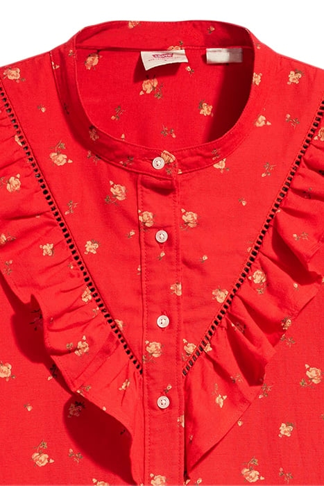 CARINNA BUTTON-DOWN SHIRT RED 6