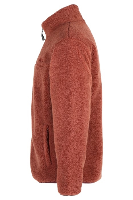 BRAUNLAGE SHERPA FLEECE JACKET MARSALA 6