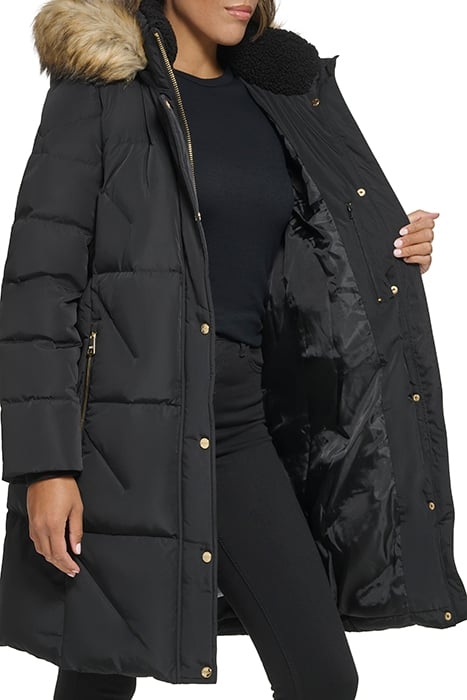 ZPFRT W/FUR DOWN JKT BLACK 5