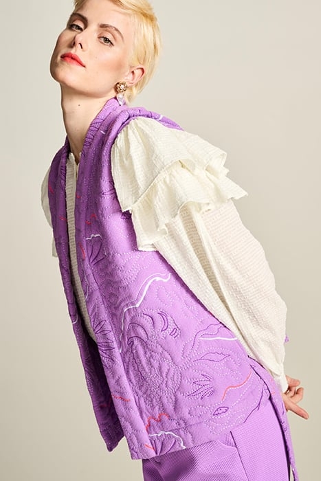 GILET - QUILTED PURPLE PURPLE 6