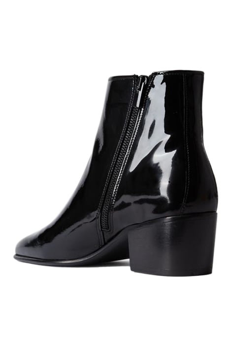 BOTTINES EN CUIR VINYLE AVEC ZIP INTERIEUR BLACK 5