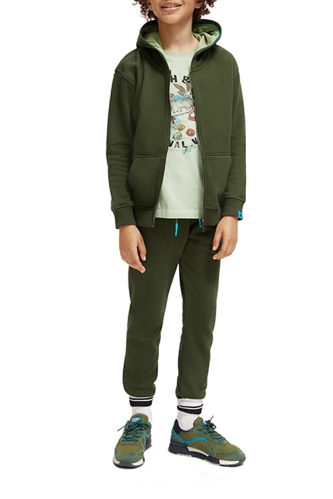 BOYS RELAXED FIT ZIP-THROUGH HOODIE IN ORGANIC COTTON FOREST 3