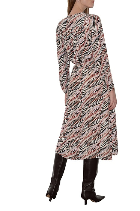 ASBTRACT ZEBRA LS WRAP DRESS MISC. 2