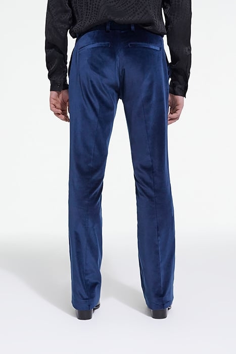 PANTALON COSTUME VELOURS LISSE NAVY 2