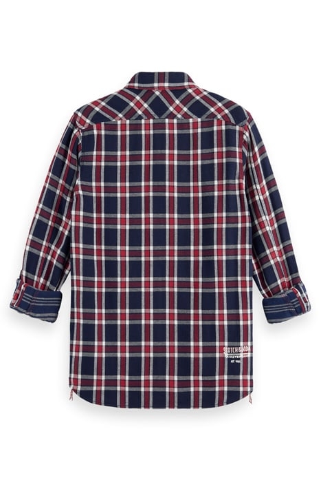 ARCHIVE DOUBLE FACE TWILL CHECK RED BLUE CHECK 5