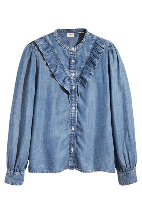 CARINNA BUTTON-DOWN SHIRT BLUE 3