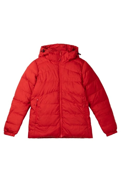 RØROS DOWN YOUTH GIRL JKT RED SAND / SOLID DARK GREY 1