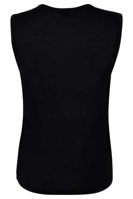 V-NECK TANK TOP BLACK 2