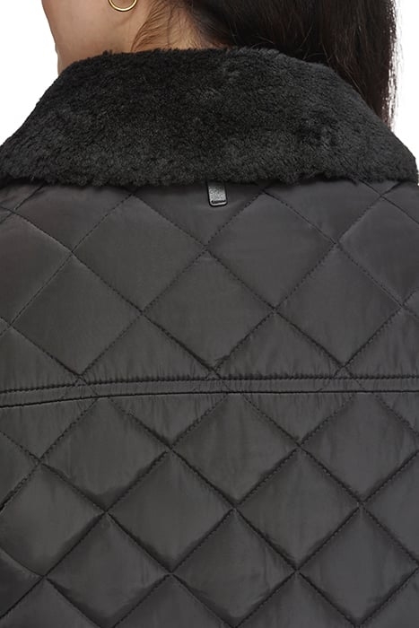 ZIPFRONT W/FF COLLAR BLACK 6