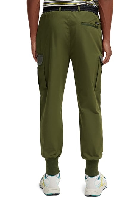 SEASONAL - CONTRAST TRIMMED CARGO JOGGER FIELD GREEN 2