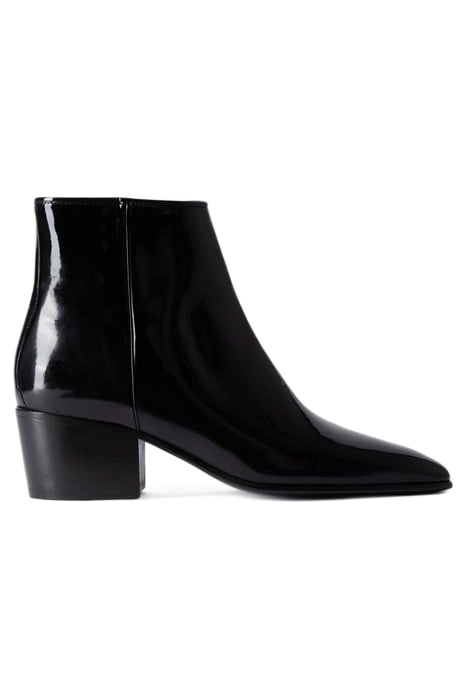 BOTTINES EN CUIR AVEC ZIP BLACK 1