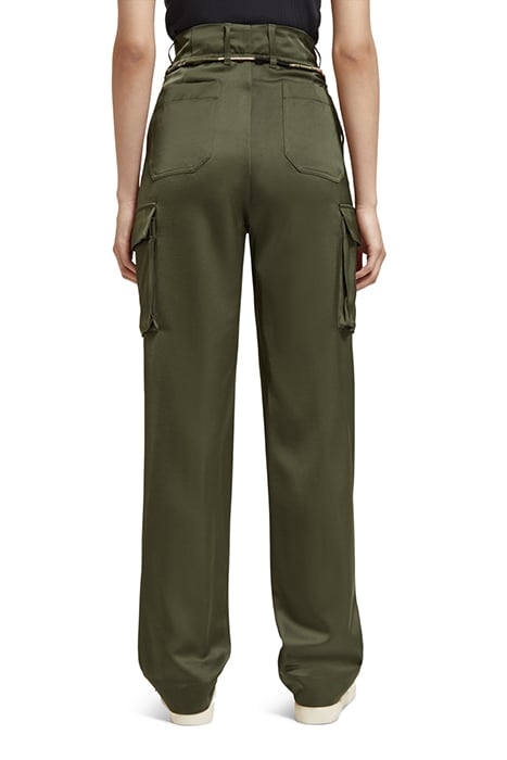 FAYE - HIGH RISE RELAXED TAPERED LEG PAPER BAG UTILITY PANT 2